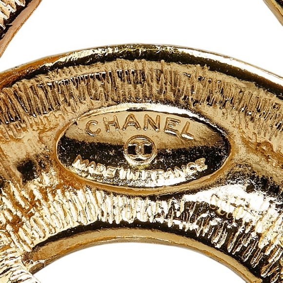 Chanel Coco Mark Matelasse Brooch Gold Plated Women's CHANEL - Picture 3 of 5